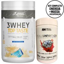 Combo Pré-Treino + Whey Protein Top Taste Body Action 900g Combo Pré-Treino + Whey Protein Top Taste Body Action 900g