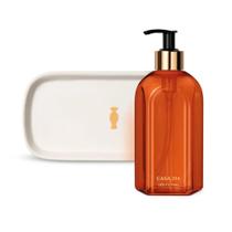 Combo Presente Casa 214 Vanilla Sublime: Sabonete Líquido 400ml + Bandeja