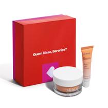 Combo Presente Dia das Mães Skin.q: Gel Hidratante Facial 50g + Revitalizador para Área dos Olhos 15g + Caixa de Presente