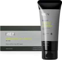 Combo Presente MEN: Shampoo Cabelo e Barba 200ml + 2 Sabonetes em Barra 90g cada - Corpo e banho