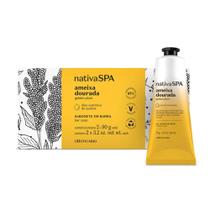Combo Presente Nativa SPA Ameixa Dourada: Sabonete em Barra 2x90g + Gel Creme Mãos 75g Combo Presente Nativa SPA Ameixa Dourada: Sabonete em Barra 2x90g + Gel Creme Mãos 75g