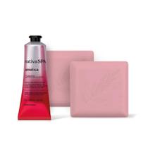 Combo Presente Nativa SPA Ameixa: Sabonete em Barra 90g + Creme Para as Mãos 75g Combo Presente Nativa SPA Ameixa: Sabonete em Barra 90g + Creme Para as Mãos 75g