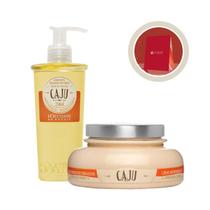 Combo Presente para mulher Caju Firmador Sabonete Líquido Óleo LOccitane Au Brésil