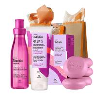 Combo Presente para Mulher Tododia Ameixa e Flor de Baunilha Natura Sabonete em Barra Creme Corporal