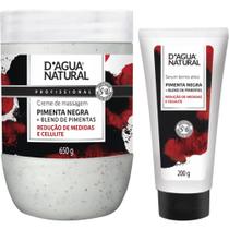 Combo profisisonal creme pimenta negra 650g e serum termoativo 200g dagua natural - D'agua natural