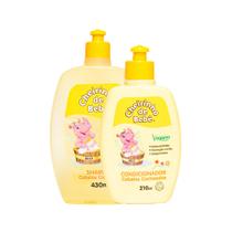 Combo Prom. Shampoo Cabelos Cacheados 430ml e Condicionador Cheirinho de Bebê 210 ml