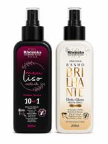 Combo Protetor Térmico Meu Liso + Banho Brilhante 200ml Combo Protetor Térmico Meu Liso + Banho Brilhante 200ml