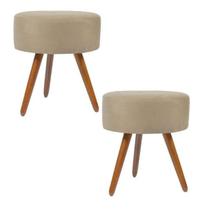 Combo Puf, Puff Para Sala, Puff Redondo Suede Várias Cores - DECORE.COM