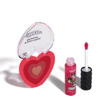Combo QDB As Meninas Super Poderosas: Blush Compacto 4g + Lip Oil Translúcido 9,5ml