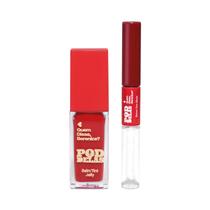 Combo QDB Balm Tint Jelly Vermelho ao Vivo 6,5ml Batom Duo Vermelho se Inscreve 8ml