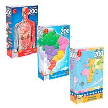 Combo Quebra-Cabeça 200 peças