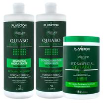 Combo QUIABO Plancton- Shampoo e Condicionador 1Lt + máscara 1kg