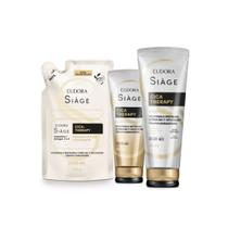Combo Reconstrução Shampoo Condicionador Refil Máscara Capilar Cica Therapy Siàge Eudora