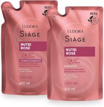 Combo Refil Siàge Nutri Rosé: Shampoo 400ml + Condicionador 400ml