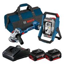 Combo Refletor GLI 18V-2200 C Esmerilhadeira GWS 18V-10 - BOSCH Combo Refletor GLI 18V-2200 C Esmerilhadeira GWS 18V-10 - BOSCH