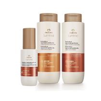 Combo Reparação Profunda Shampoo Condicionador Óleo Capilar Cabelos Secos Lumina Natura