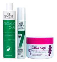 Combo Restauração Capilar Tratamento Alisante Orgânico Hidrata e Fortifica os Fios