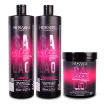 Combo Resultado de Salão Óleo de Argan Reconstrução Hidratação e Nutrição Capilar 800ml Hidrabell