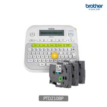 Combo Rotulador Eletrônico Ptd210 Brother + 3 Fitas Tze231