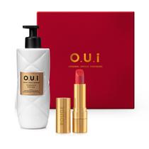 Combo Rouge: Loção Hidratante Paradis Rouge 400ml + Batom Vermelho 3,5g + Caixa Presenteável M