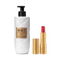 Combo Rouge: Loção Hidratante Paradis Rouge 400ml + Batom Vermelho Rouge à Lèvres 3,5g