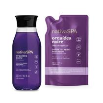 Combo sabonete líquido com refil Orquídea noir