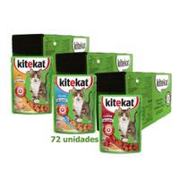 Combo Sachê de Alimento Úmido Kitekat ao Molho para Gato