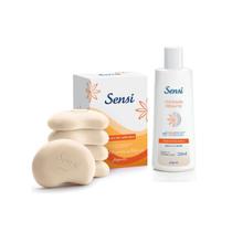 Combo Sensi Extrato de Calendula (Hid 220ml + Sabonete Barra c5 80g) Combo Sensi Extrato de Calendula (Hid 220ml + Sabonete Barra c5 80g)
