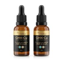 Combo Sérum Peptídeos De Cobre GHK-Cu Com Ácido Hialurônico 30mL (2 unidades) Combo Sérum Peptídeos De Cobre GHK-Cu Com Ácido Hialurônico 30mL (2 unidades)