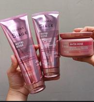 Combo shampoo,condicionador e marcara nutri rosé