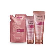 Combo Shampoo Condicionador Refil Máscara Capilar Cronograma Nutrição Nutri Rosé Siàge Eudora