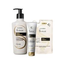 Combo Shampoo Leave in Finalizador Refil Máscara Capilar reconstrução Cica Therapy Siàge Eudora Combo Shampoo Leave in Finalizador Refil Máscara Capilar reconstrução Cica Therapy Siàge Eudora