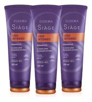 Combo Shampoo Siàge Liso Intenso 3x 250ml Eudora Cabelo mais Lisos resultado de salão Mulher Homem Combo Shampoo Siàge Liso Intenso 3x 250ml Eudora Cabelo mais Lisos resultado de salão Mulher Homem