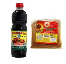 Combo Shoyu Macrobiótico 500ml + Misso Claro 500g Daimaru