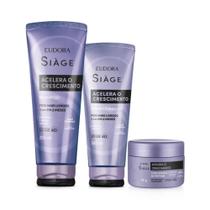 Combo Siàge Acelera O Crescimento: Shampoo 250ml + Condicionador 200ml + Creme Concentrado 80g Combo Siàge Acelera O Crescimento: Shampoo 250ml + Condicionador 200ml + Creme Concentrado 80g