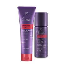 Combo Siàge Combate o Frizz: Leave-In 100ml + Magic Spray 250ml