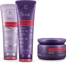 Combo Siàge Combate o Frizz: Shampoo 250ml + Condicionador 200ml + Máscara Capilar 250g