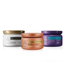 Combo Siàge Cronograma Capilar: Nutri Óleos Poderosos 250g + Cica-Therapy 250g + Hidratação Micelar 250g