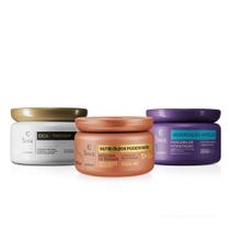 Combo Siàge Cronograma Capilar: Nutri Óleos Poderosos + Cica-Therapy + Hidratação Micelar