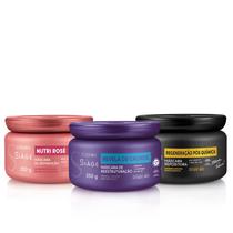 Combo Siàge Cronograma Capilar para Cabelos Cacheados (3 itens) Combo Siàge Cronograma Capilar para Cabelos Cacheados (3 itens)