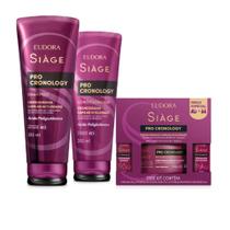 Combo Siàge Eudora Pro Cronology: Shampoo+ Condicionador+ Kit Cronograma Capilar Acelerado