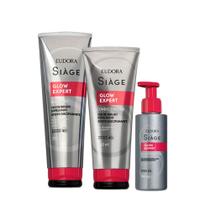 Combo Siàge Glow Expert: Shampoo 250ml + Condicionador 200ml + Balm Disciplinante 100ml