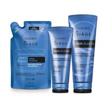 Combo Siàge Hair-Plastia: Shampoo 250ml + Refil Máscara Capilar 250g + Condicionador 200ml Combo Siàge Hair-Plastia: Shampoo 250ml + Refil Máscara Capilar 250g + Condicionador 200ml