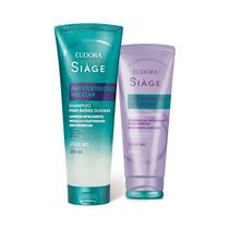 Combo Siàge Hidratação Micelar: Shampoo Antioleosidade 250ml + Condicionador 200ml