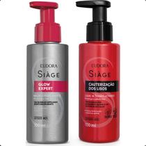Combo Siàge Leave-in Siàge Cauterização dos Lisos 100ml + Balm Glow Expert