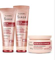 Combo Siàge Nutri Acid.Complex: Shampoo 250ml + Condicionador 200ml + Máscara 250g
