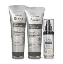 Combo Siàge Nutri Diamond: Shampoo 250ml + Condicionador 200ml + Óleo Nutritivo 60ml Eudora
