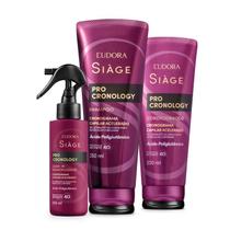 Combo Siàge Pro Cronology: Shampoo 250ml + Condicionador 200ml + Leave In Memorizador 100ml