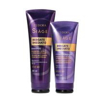 Combo Siàge Resgate Imediato: Shampoo 250ml + Condicionador 200ml Eudora Lançamento Cabelos restaura Combo Siàge Resgate Imediato: Shampoo 250ml + Condicionador 200ml Eudora Lançamento Cabelos restaura