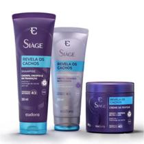 Combo Siàge Revela os Cachos: Shampoo 250ml + Condicionador 200ml + Creme para Pentear 500g Eudora Combo Siàge Revela os Cachos: Shampoo 250ml + Condicionador 200ml + Creme para Pentear 500g Eudora